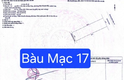 Bán đất đường 7,5m Bàu Mạc 17 - Trục thông Nguyễn An ninh
